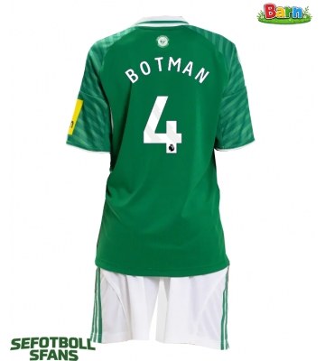 Newcastle United Sven Botman #4 Bortaställ Barn 2025-26 Kortärmad (+ Korta byxor)